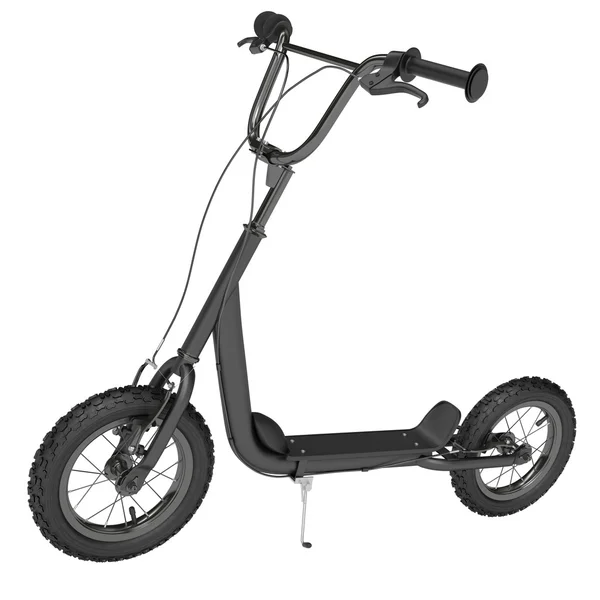 Kick scooter nero — Foto Stock