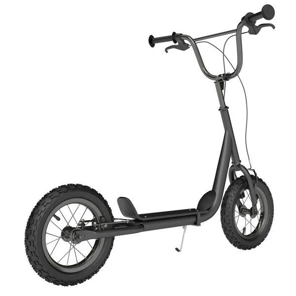 Patada scooter negro —  Fotos de Stock