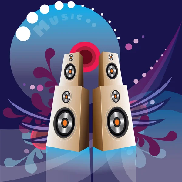 Music speakers — Stock Vector