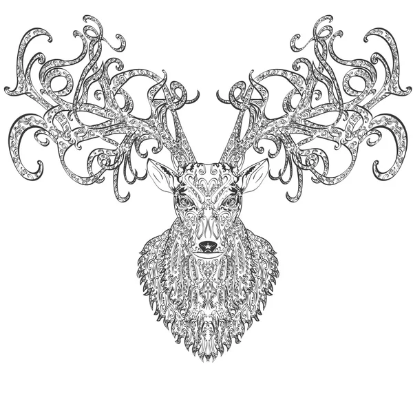 Cerf stylisé — Image vectorielle