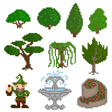 Bahçe pixelart