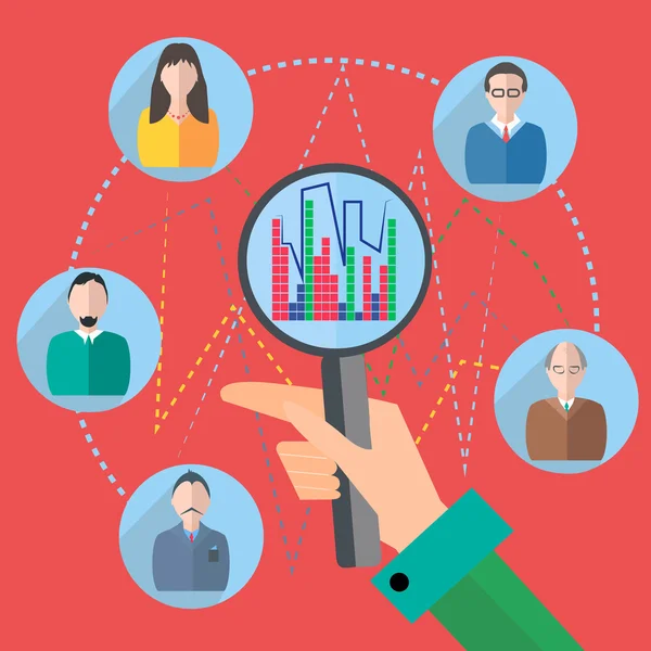 Simge büyüteci, insanlar, grafik