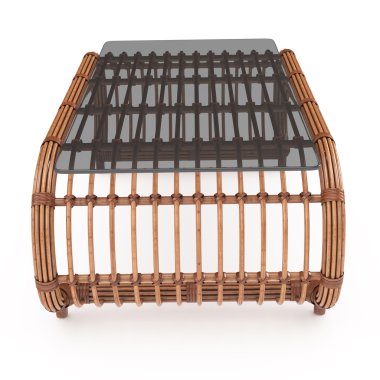 Tablo rattan Önden Görünüm 3d grafik
