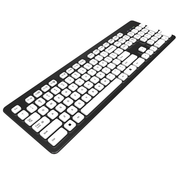 Keyboard, buttons, letters, numbers. 3D graphic — Stockfoto