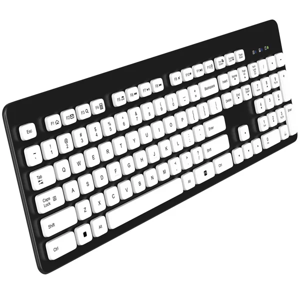 Keyboard buttons, alphabet. 3D graphic — Stockfoto