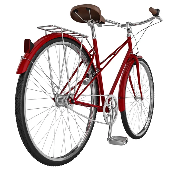 Leder-Fahrradsattel. 3D-Grafik — Stockfoto