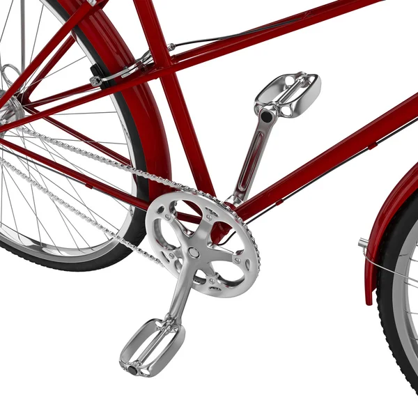 Cadeia de bicicleta com um asterisco. Gráfico 3D — Fotografia de Stock