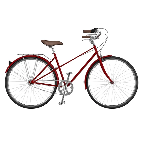 Side view of bicycle. 3D graphic