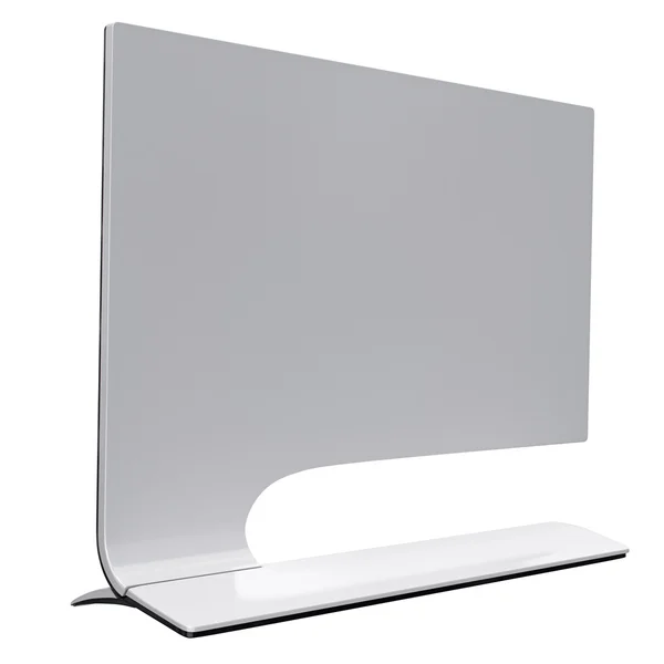 Ultrathin computer display in futuristic style. 3d graphic — Stockfoto