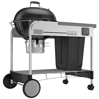 Metalik siyah emaye kazan kömür ızgara