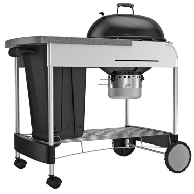 Grilling with charcoal grill for heat resistant steel