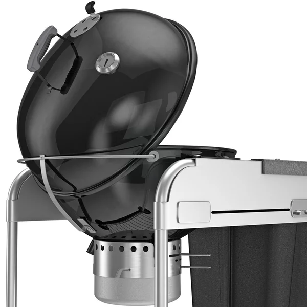 Grill with a temperature sensor, close view — 스톡 사진