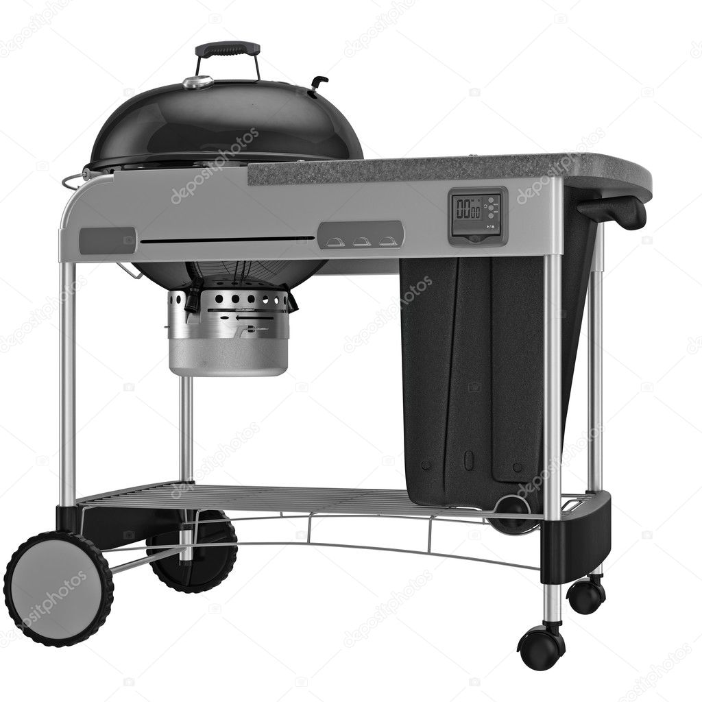 Grill with automatic timer and control system