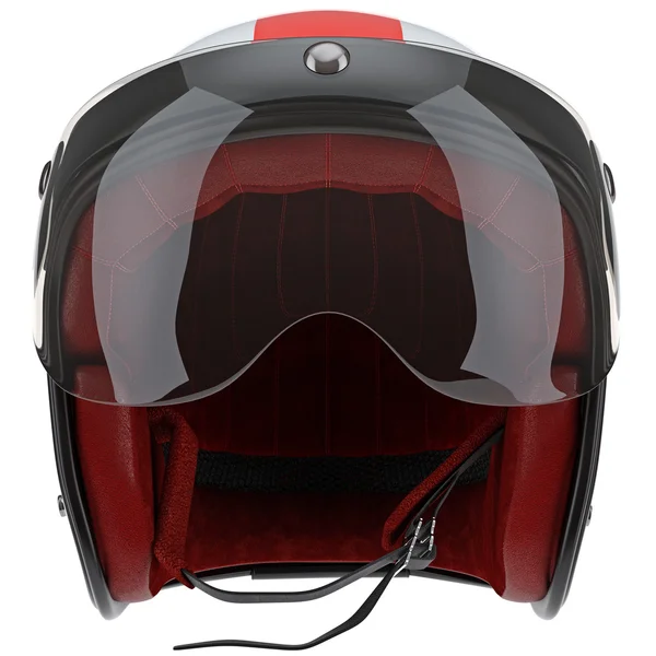 Casque de sport avec protection oculaire, vue de face — Photo