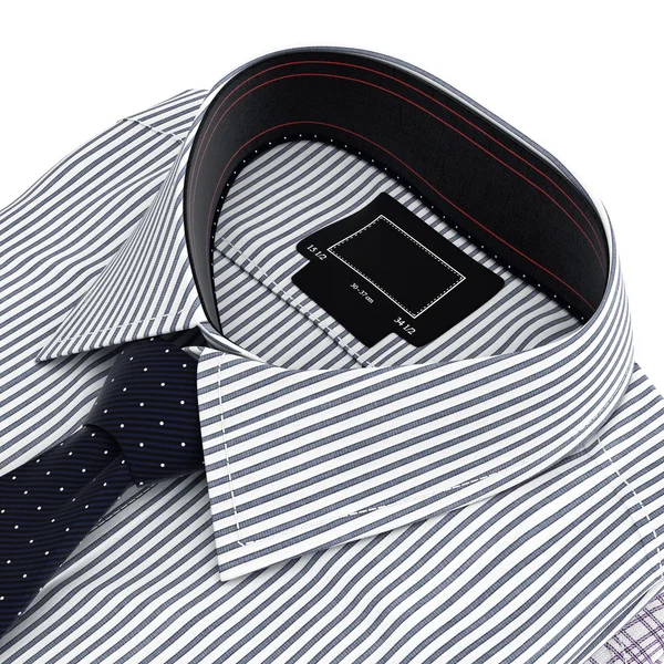 Κλασικό γιακά πουκάμισο με γραβάτα — Φωτογραφία Αρχείου