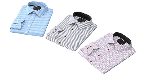 Camisa a rayas clásica para hombre y a cuadros — Foto de Stock