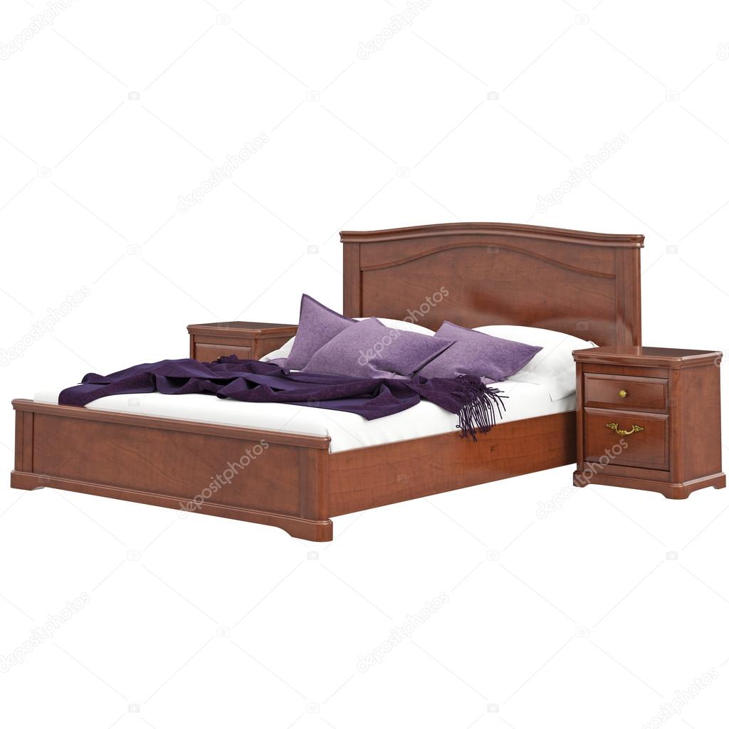Classic style wooden bed