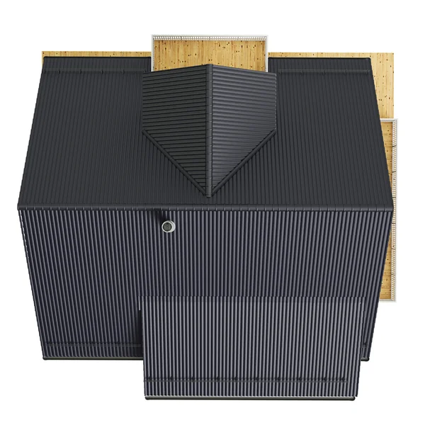 Çatı ev, üstten görünüm