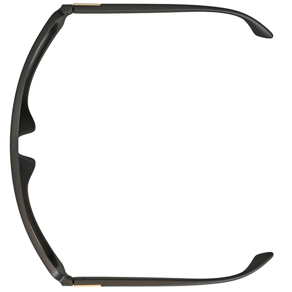 Glasses black, top view — Stock Photo, Image