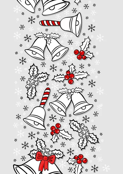 Jingle bells Kerstdecoratie — Stockvector