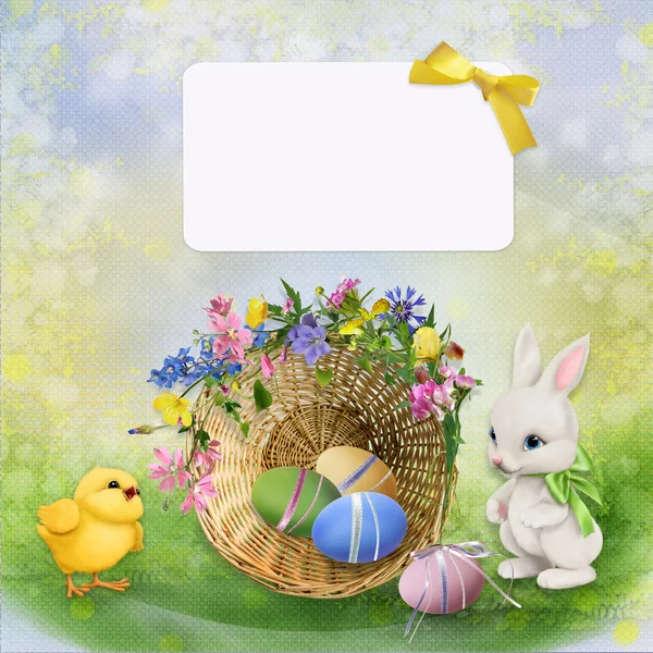 Tarjeta de felicitación de Pascua —  Fotos de Stock