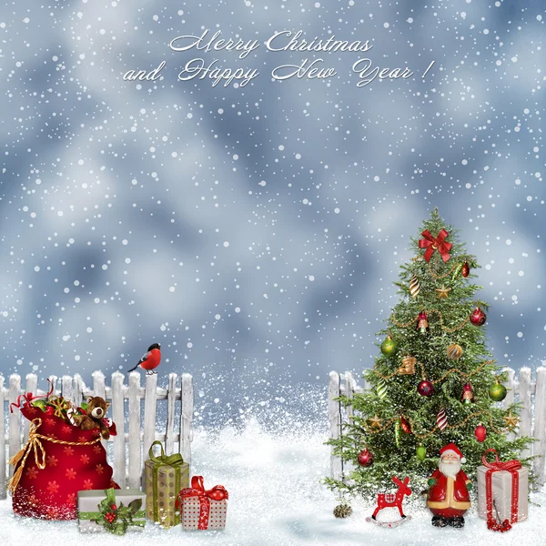 Christmas greeting background — Stock Photo, Image