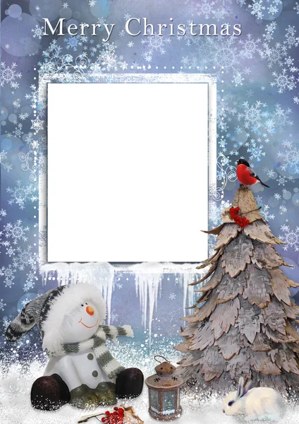 クリスマスのグリーティング カード — ストック写真