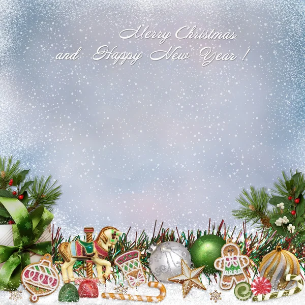 Christmas greeting background — Stock Photo, Image