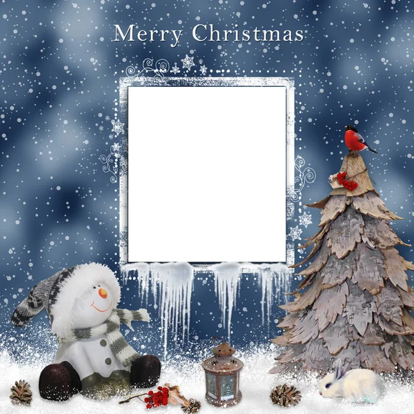 Noel tebrik kartı — Stok fotoğraf