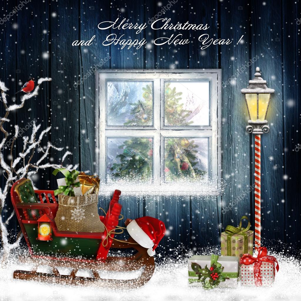 Christmas greeting background