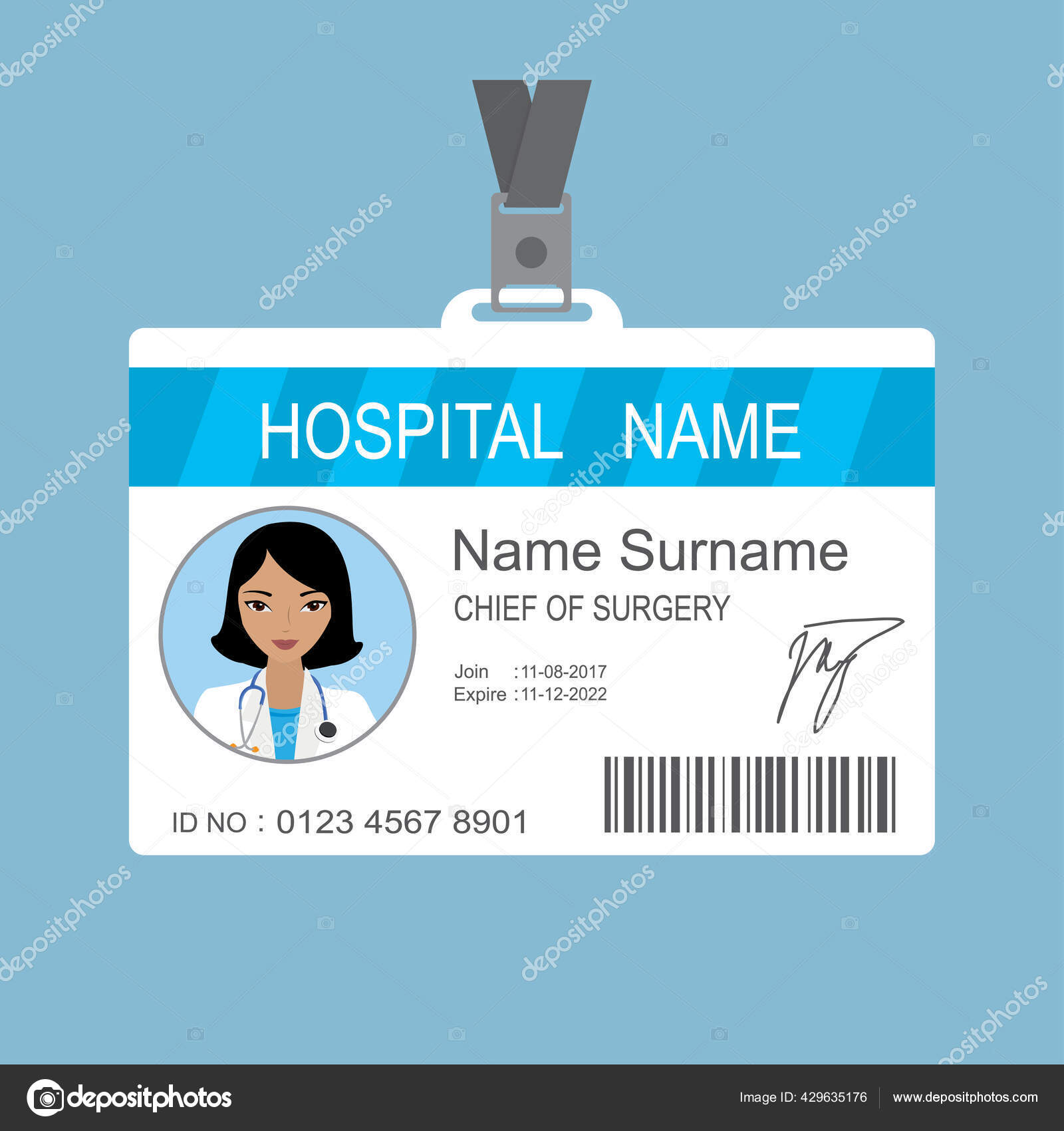 Id Card Medical Staff