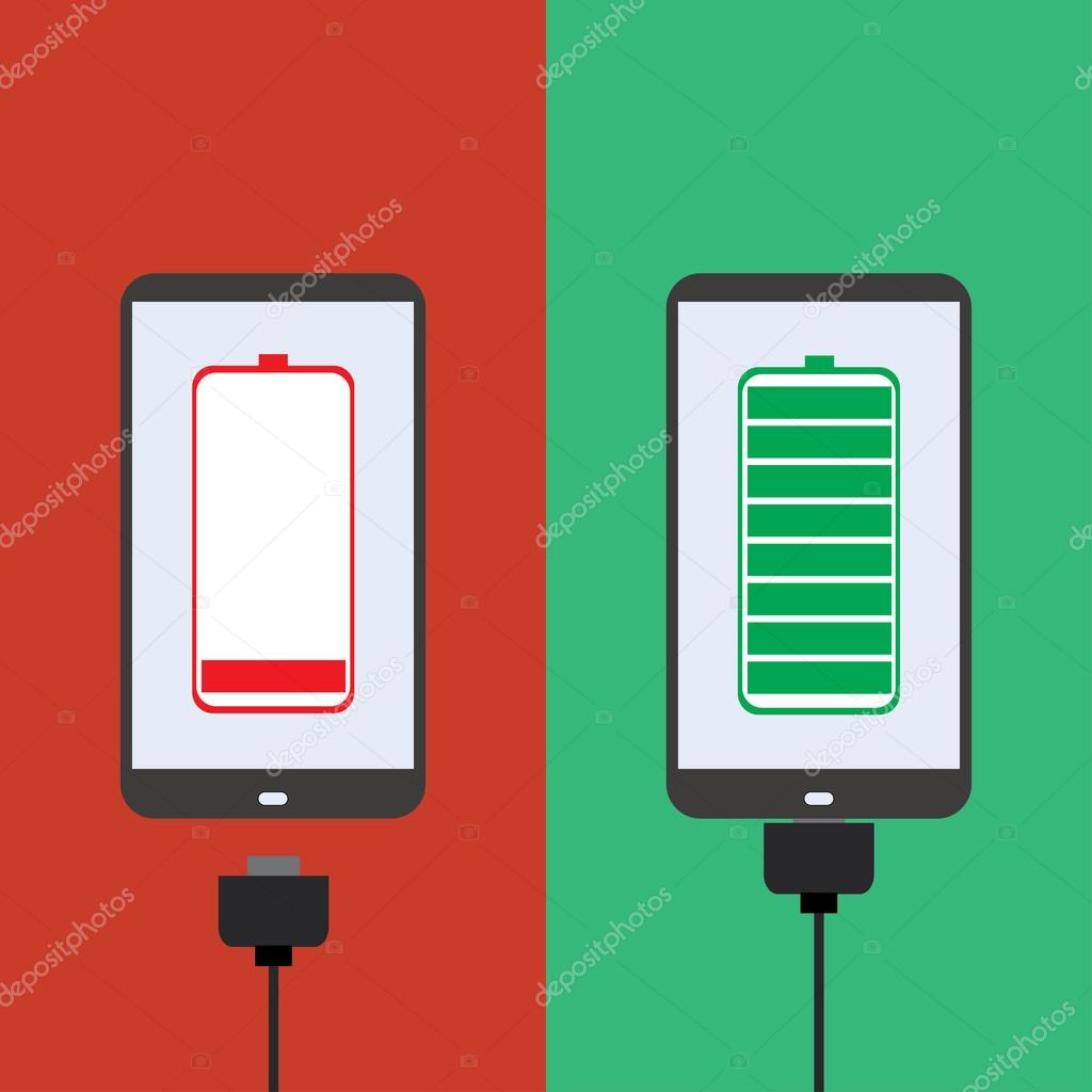 Smartphone battery, flat design, — Stock Vector © naum100 70618167