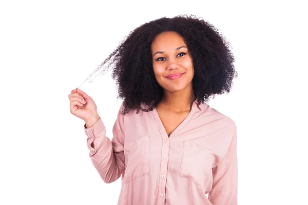 Portrait Of Young African Woman Smiling — Stock Photo, Image