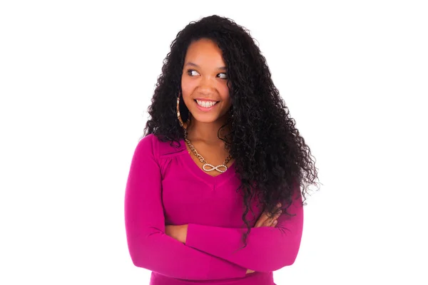 Beautiful African American Woman Close up portrait — Stock Photo, Image