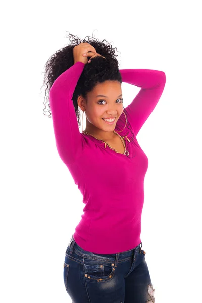 Beautiful African American Woman Close up portrait — Stock Photo, Image