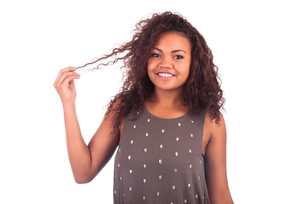 Portrait Of Girl Isolated Smiling — Stock Photo, Image