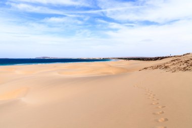 Kumullar ve plaj Boavista, Cape Verde