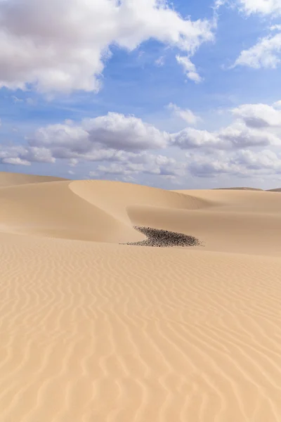 Zand woestijn in Viana Boavista, Cape Verde — Stockfoto