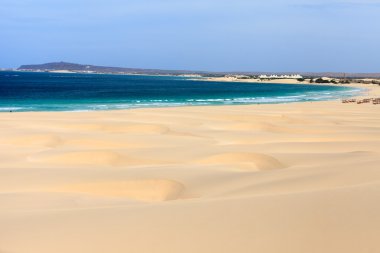 Kumullar ve plaj Boavista, Cape Verde