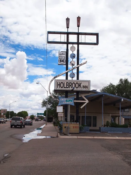 Holbrook Arizona Luglio 2018 Motel Lungo Strada Metà Secolo Costruito — Foto Stock