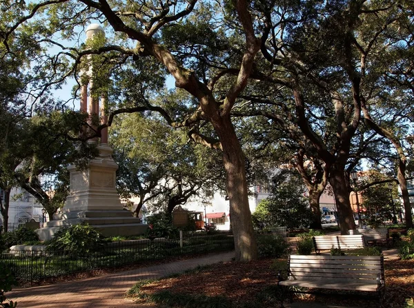 Wright Square Savannah Georgië — Stockfoto