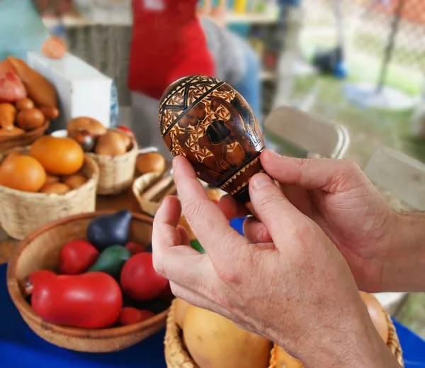 Peruviano Gourd Maraca — Foto Stock
