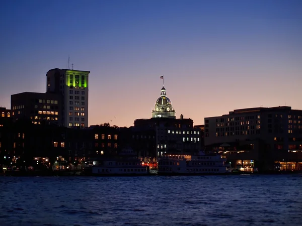 Savannah Georgia Twilight — Stok Foto