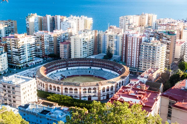 Tjurfäktningsarenan i malaga, Spanien — Stockfoto