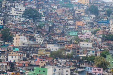 View of favela Rocinha clipart