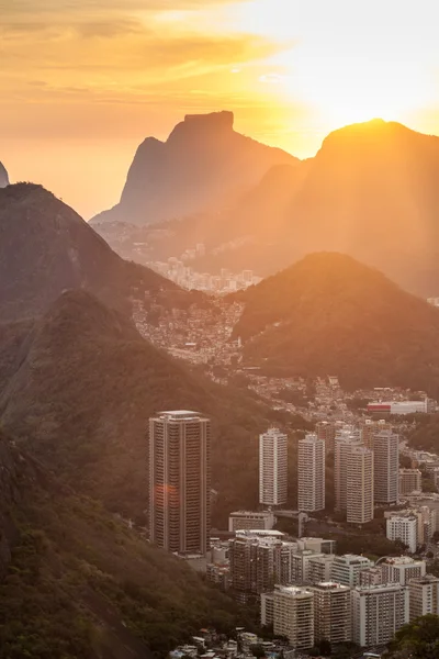 Puesta de sol sobre Río de Janeiro —  Fotos de Stock