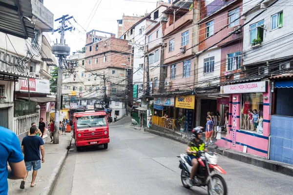 Straße in Favela Rocinha — Stockfoto