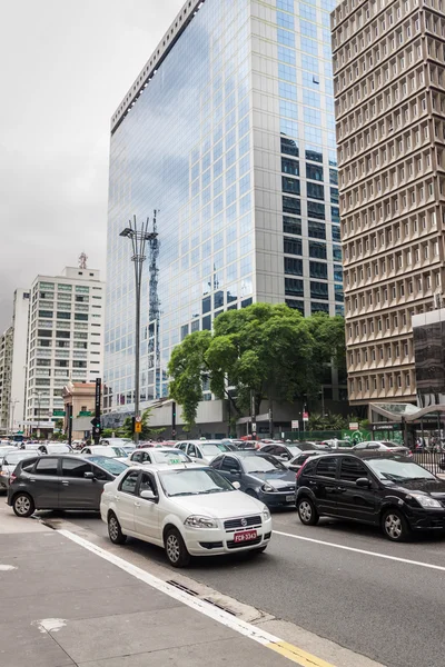 Avenida Paulista a San Paolo — Foto Stock