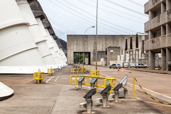 Giant penstocks of Itaipu dam — Stock Photo, Image