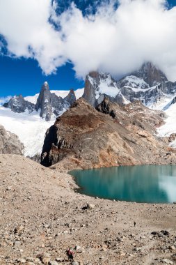 Fitz Roy dağ ve Laguna de los Tres